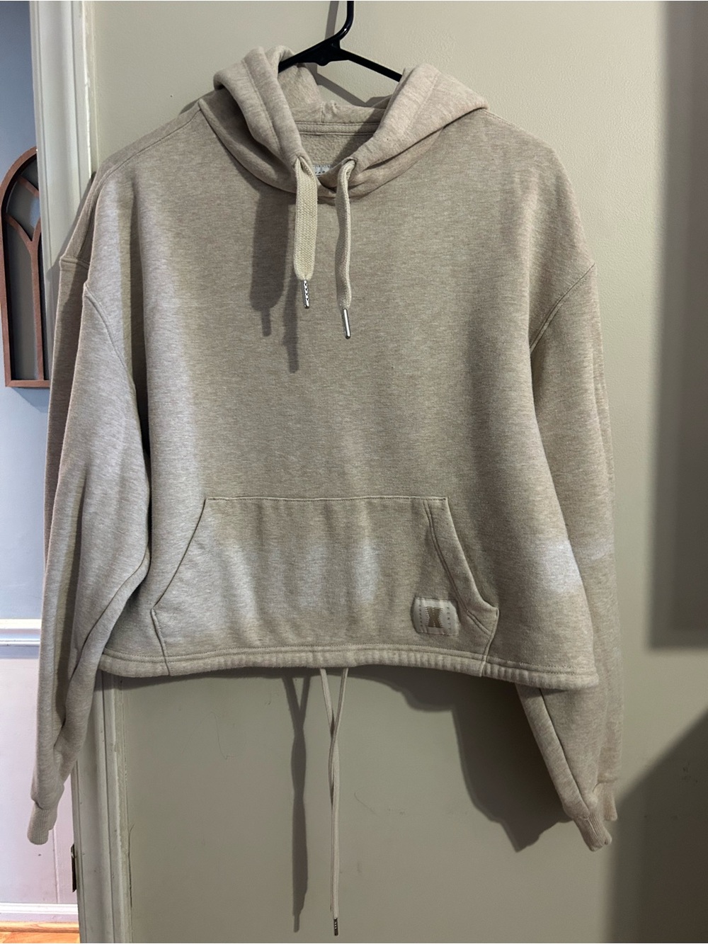 Savage X Fenty Neutral Tan Drawstring Hooded Sweater